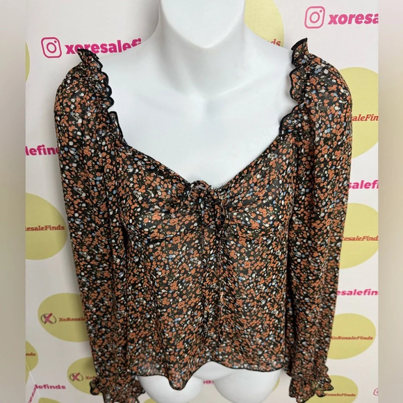 Lulus Autumn Blooms Floral Top - Picture 3 of 6